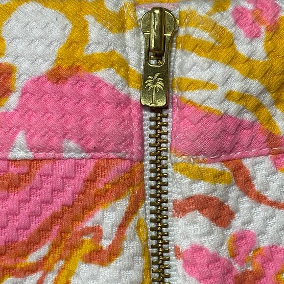 Lilly Pulitzer Floral High Rise Alycia Happiness Is Resort Shorts Pink Women 4 - Picture 8 of 8